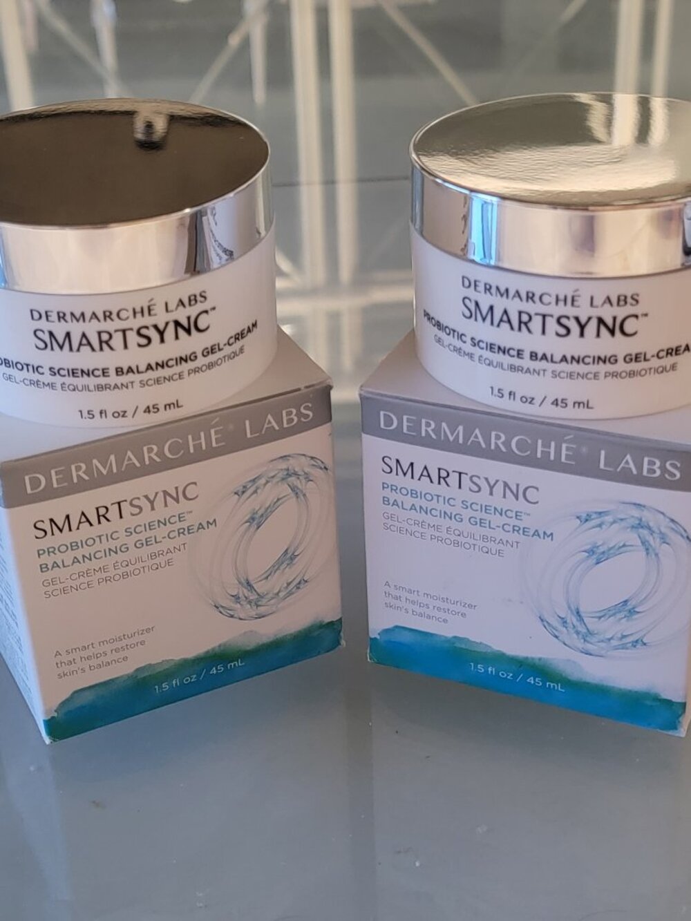 TWO Dermarche Labs Smartsync Balancing Gel-Cream - New in box 1.5 fl oz